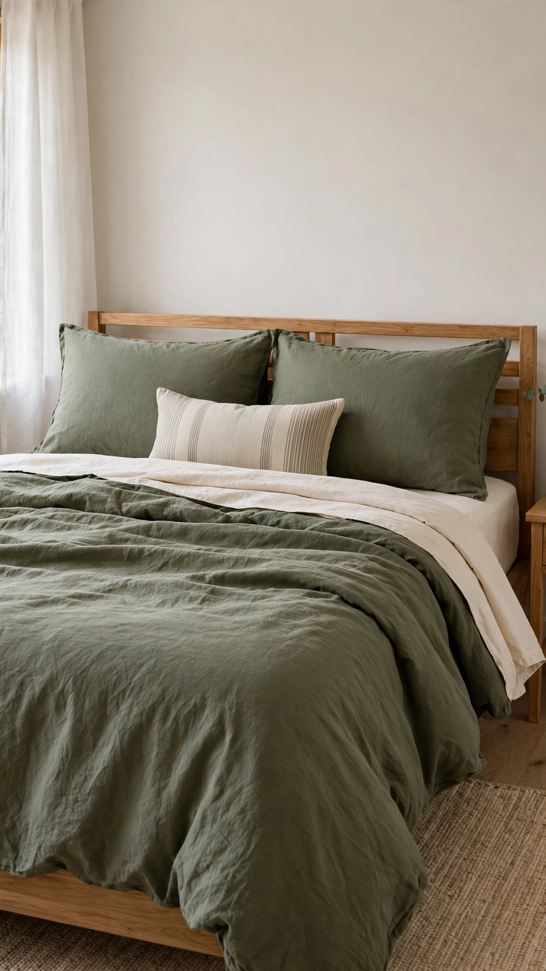 Olive Duvet Bedding Set