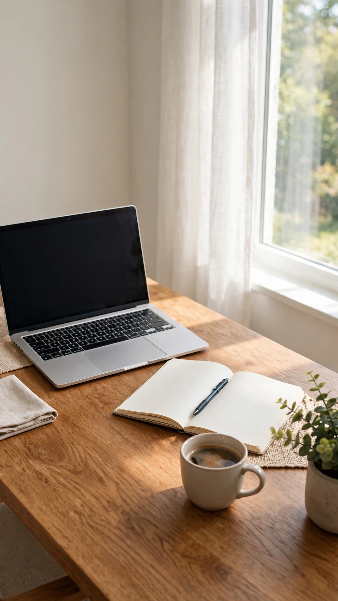 Warm Wooden Desk