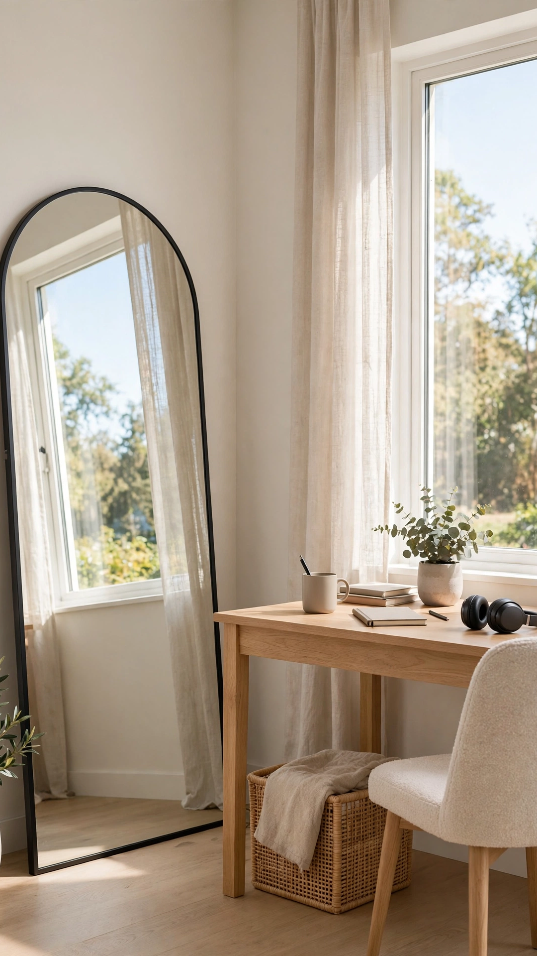 Arched Floor Mirror