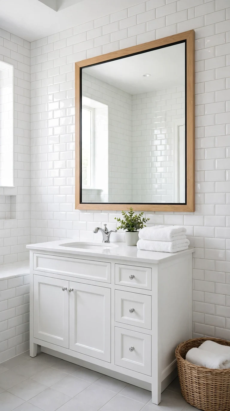 24 Best Bathroom Color Schemes for a Beautiful Refresh 2 Classic White and Chrome