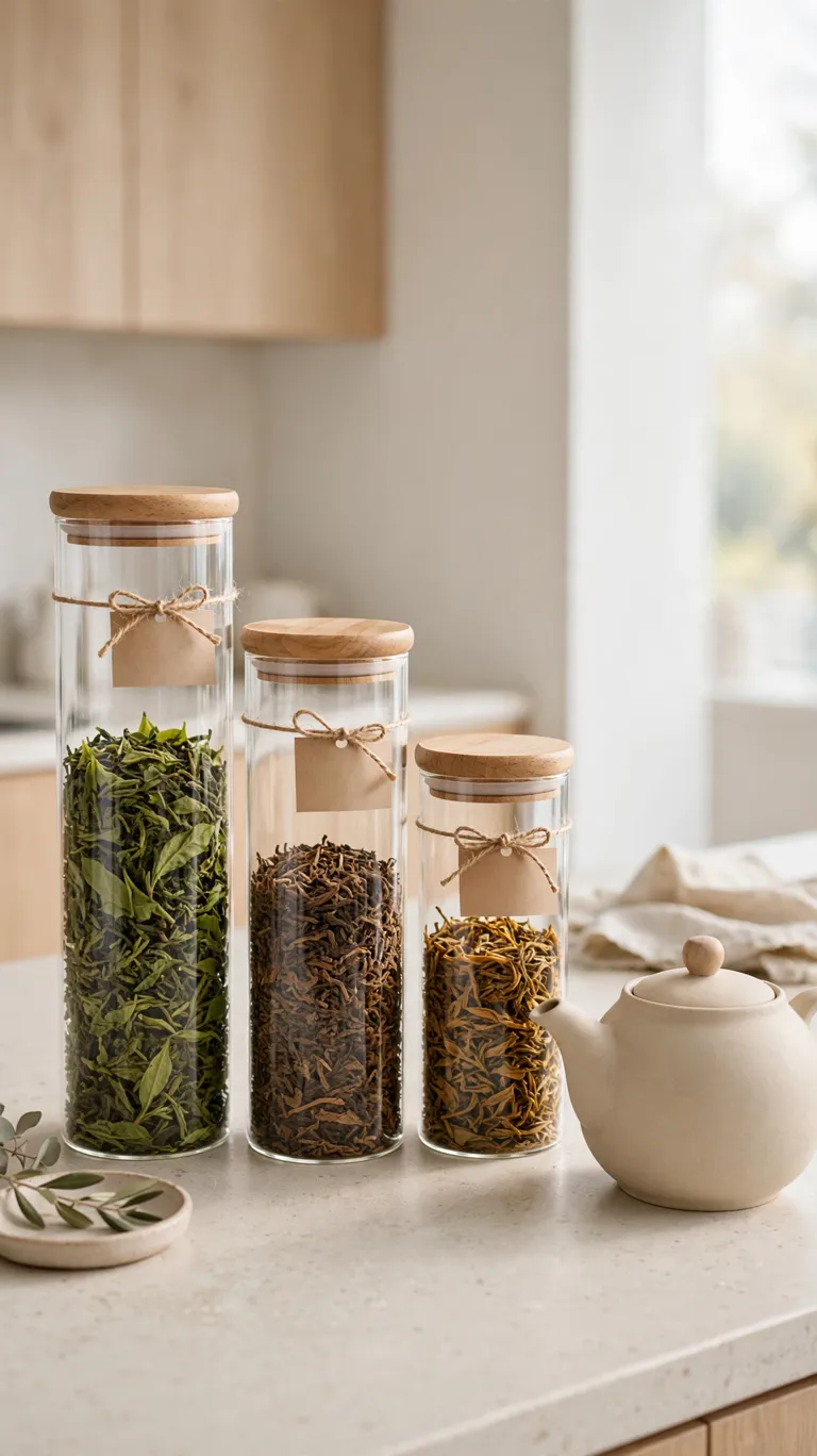 Glass Tea Canisters