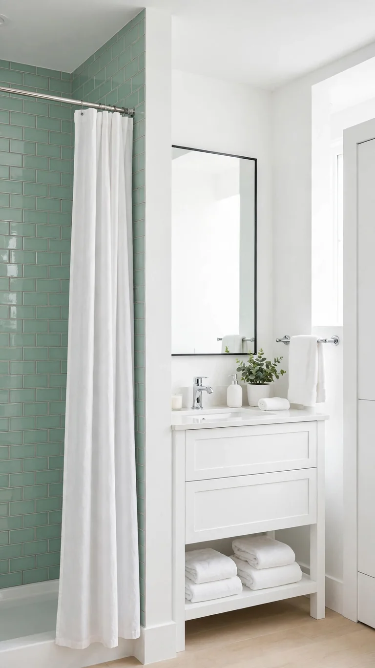 24 Best Bathroom Color Schemes for a Beautiful Refresh 18 Mint and White