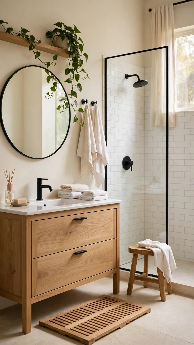 24 Best Bathroom Color Schemes for a Beautiful Refresh 24 Cream and Natural Wood