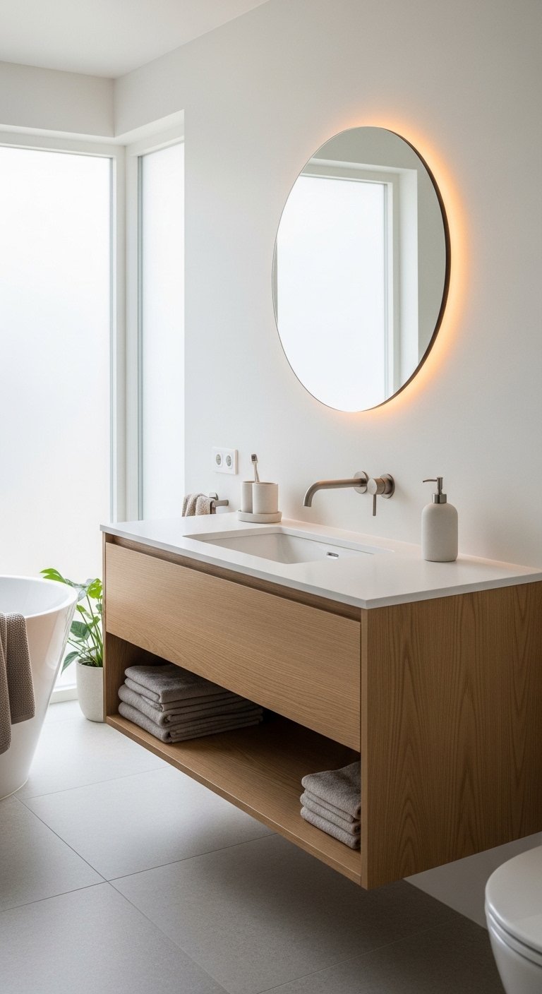 21 Scandinavian Bathroom Ideas That Are Minimal and Chic