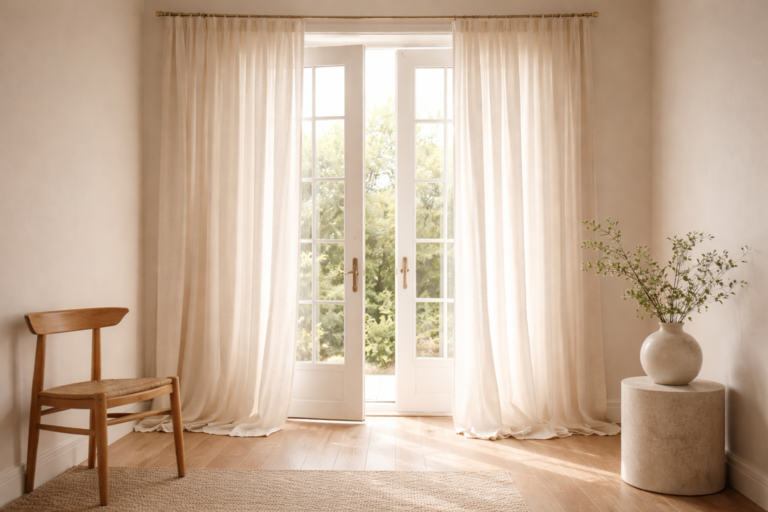 20 French Door Curtains Ideas for Elegant Privacy and Light Control