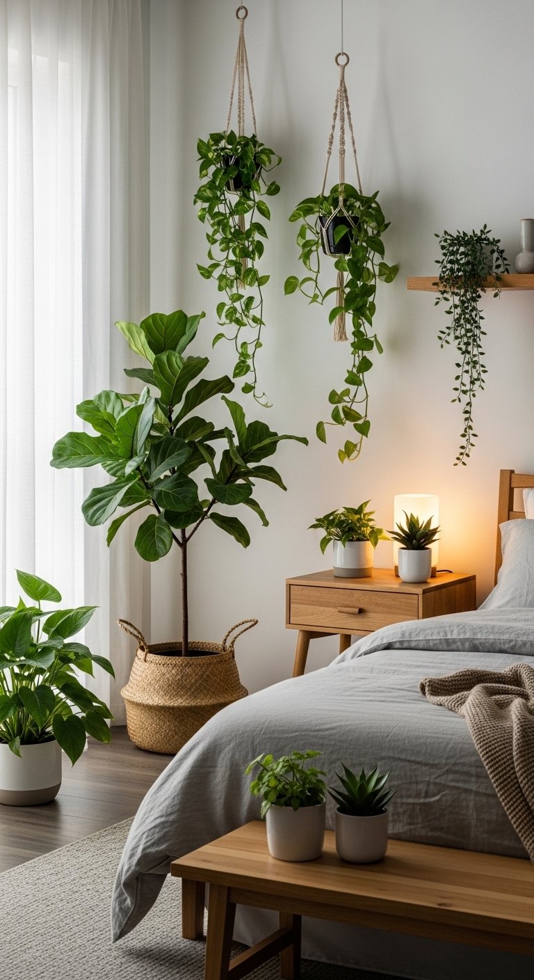 26 Bedroom with Plants Ideas for a Fresh Aesthetic Look