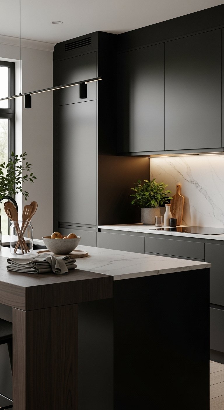 20 Dark Kitchen Ideas That Look Modern and Dramatic