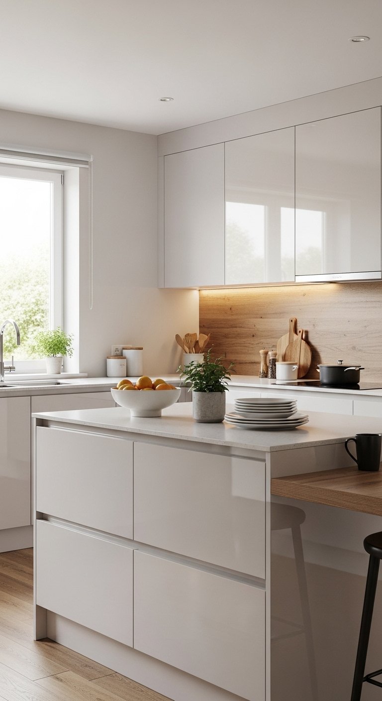 25 Glossy Kitchen Designs That Make Your Space Look Luxurious