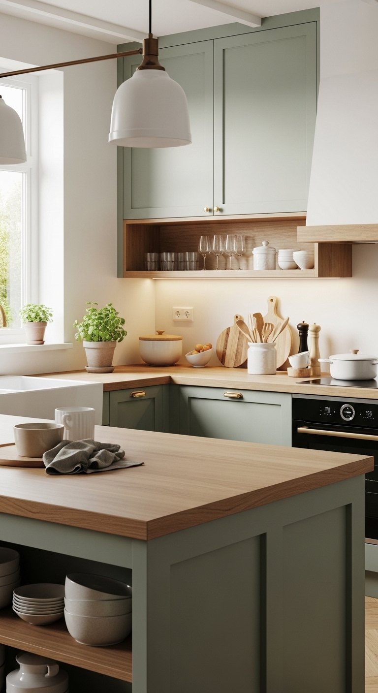 22 Sage Green and Wood Kitchen Ideas for Natural Style