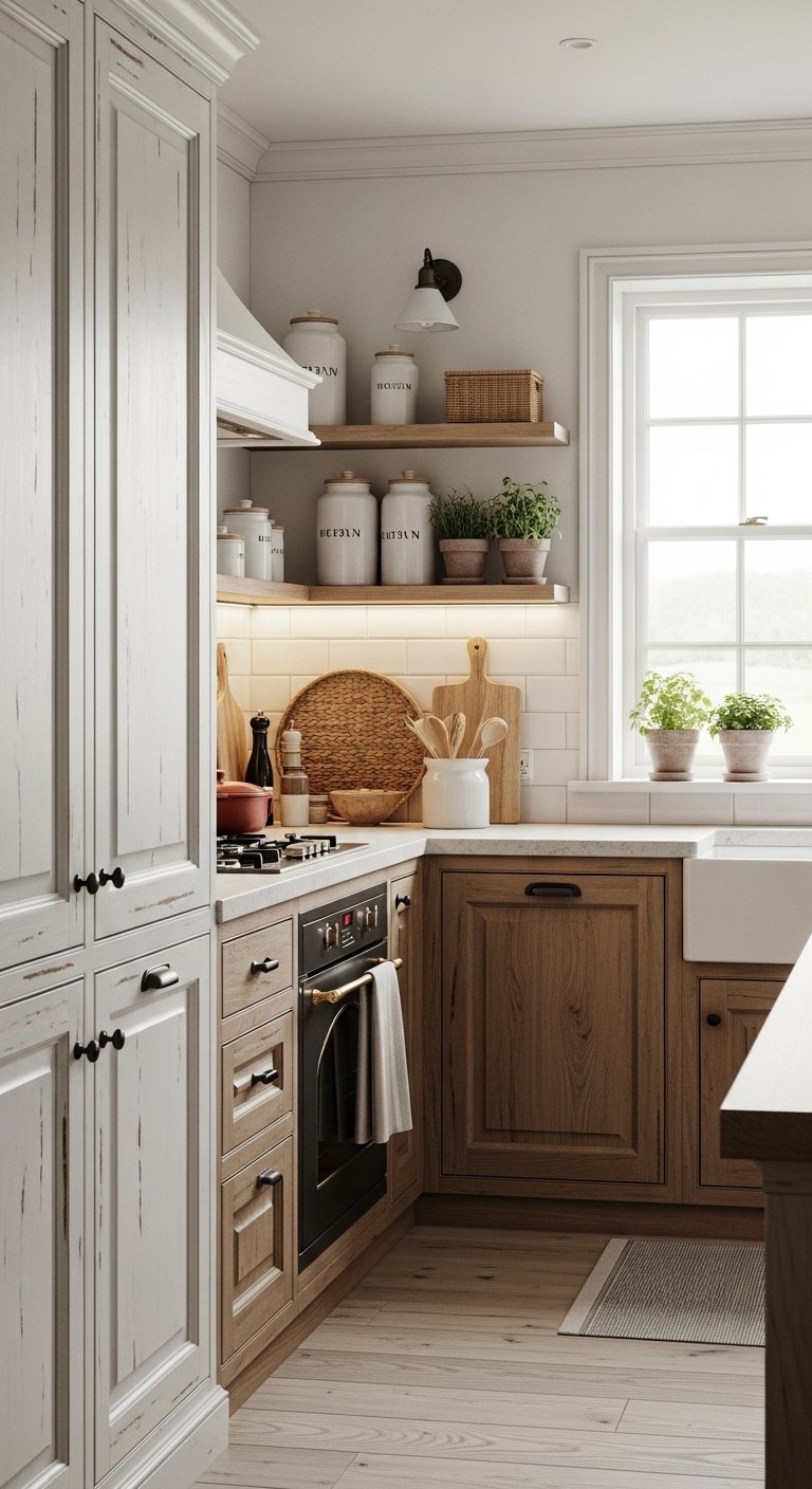 27 Farmhouse Kitchen Cabinets That Add Rustic Charm