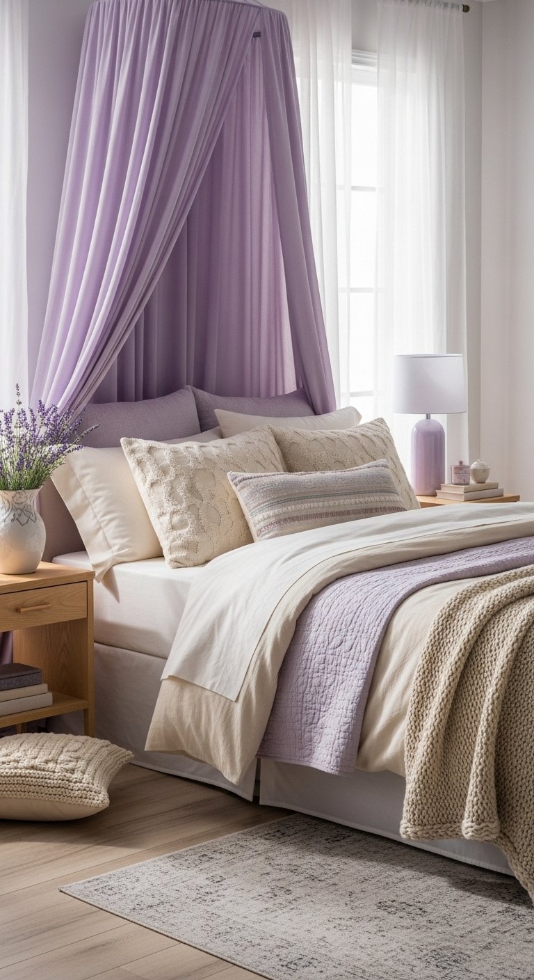 24 Lavender Bedroom Ideas for a Soft Aesthetic Vibe