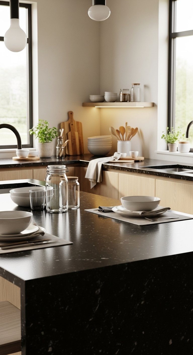 26 Black Granite Kitchen Ideas for a Sleek Finish