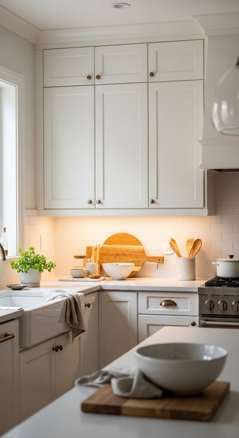21 Warm White Kitchen Ideas for a Clean and Cozy Feel