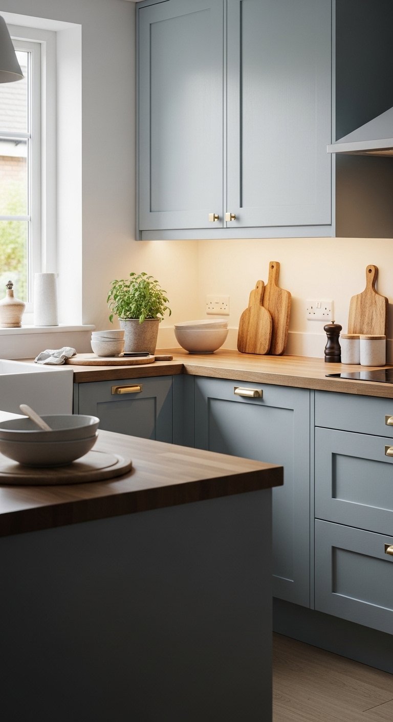 23 Blue Gray Kitchen Cabinets for a Soft Modern Touch