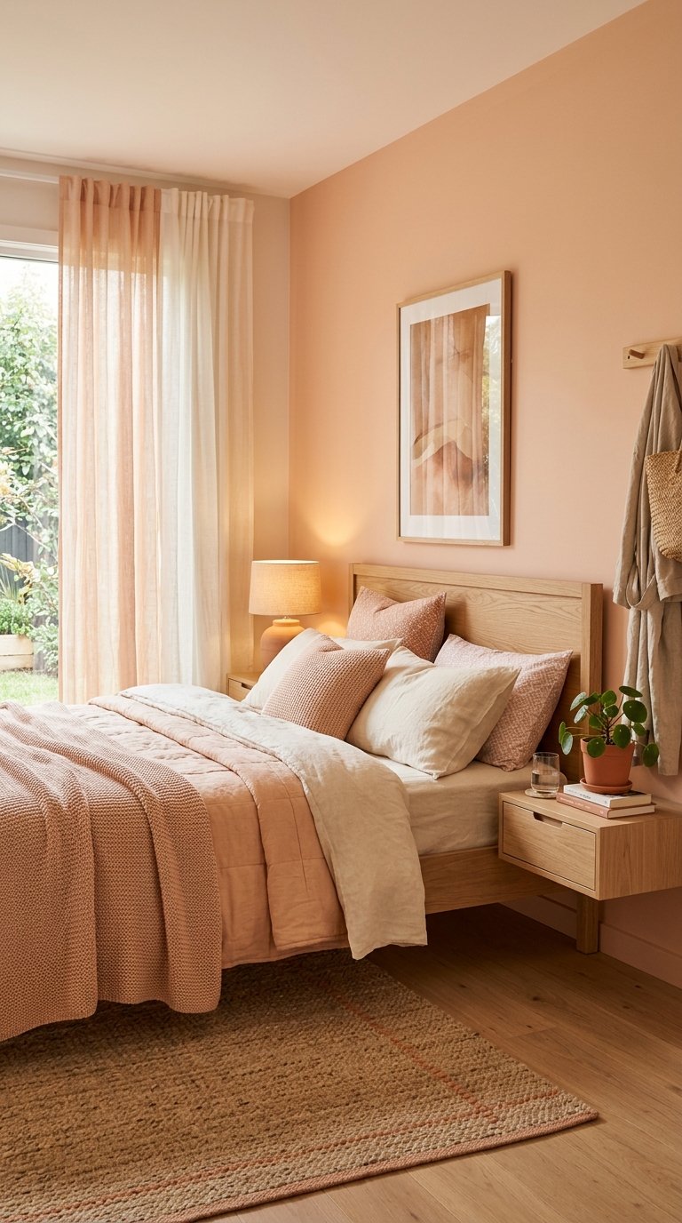 21 Peach Bedroom Ideas for a Warm and Cozy Vibe