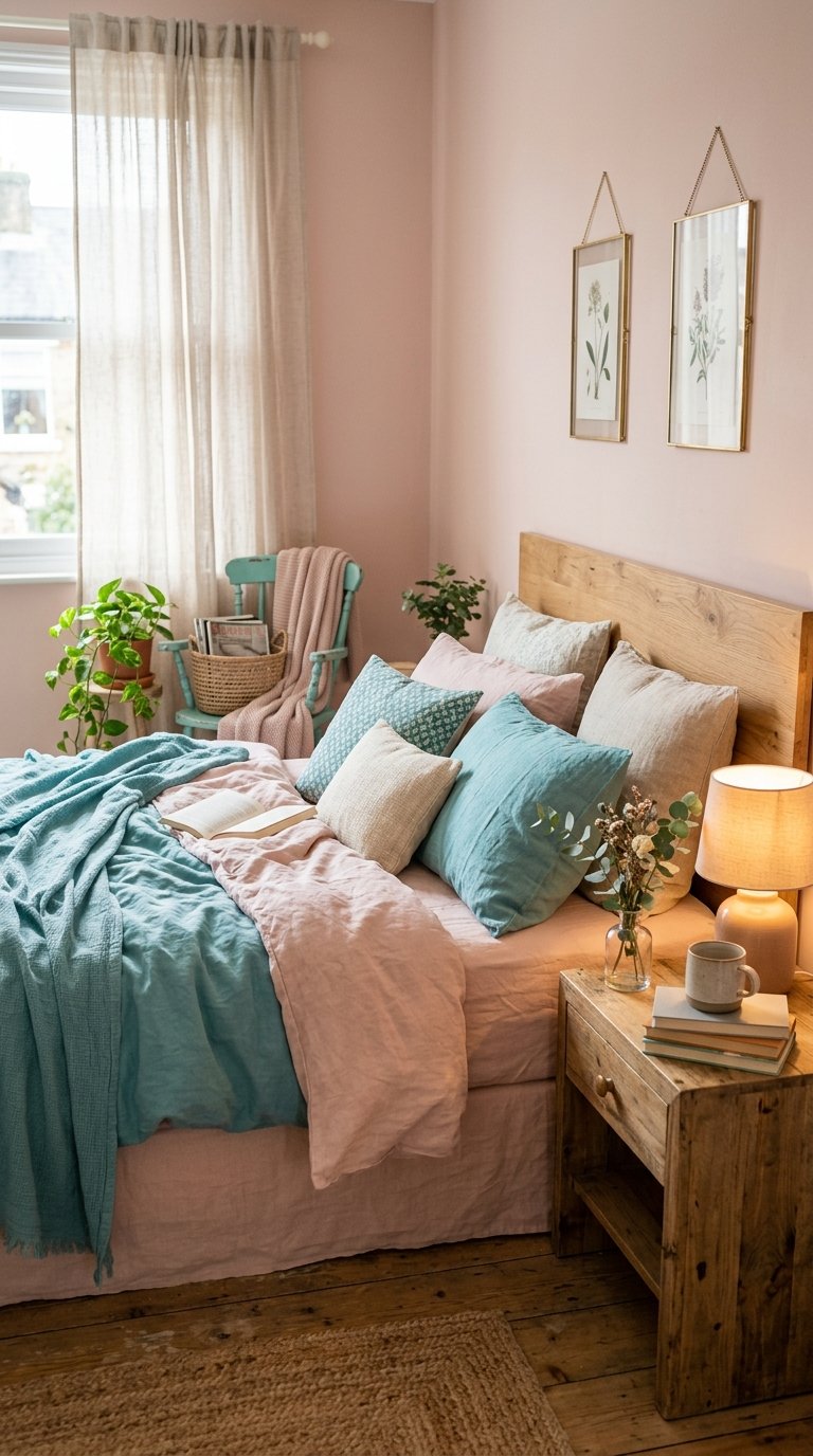 25 Pink and Turquoise Bedroom Ideas for a Fun Aesthetic