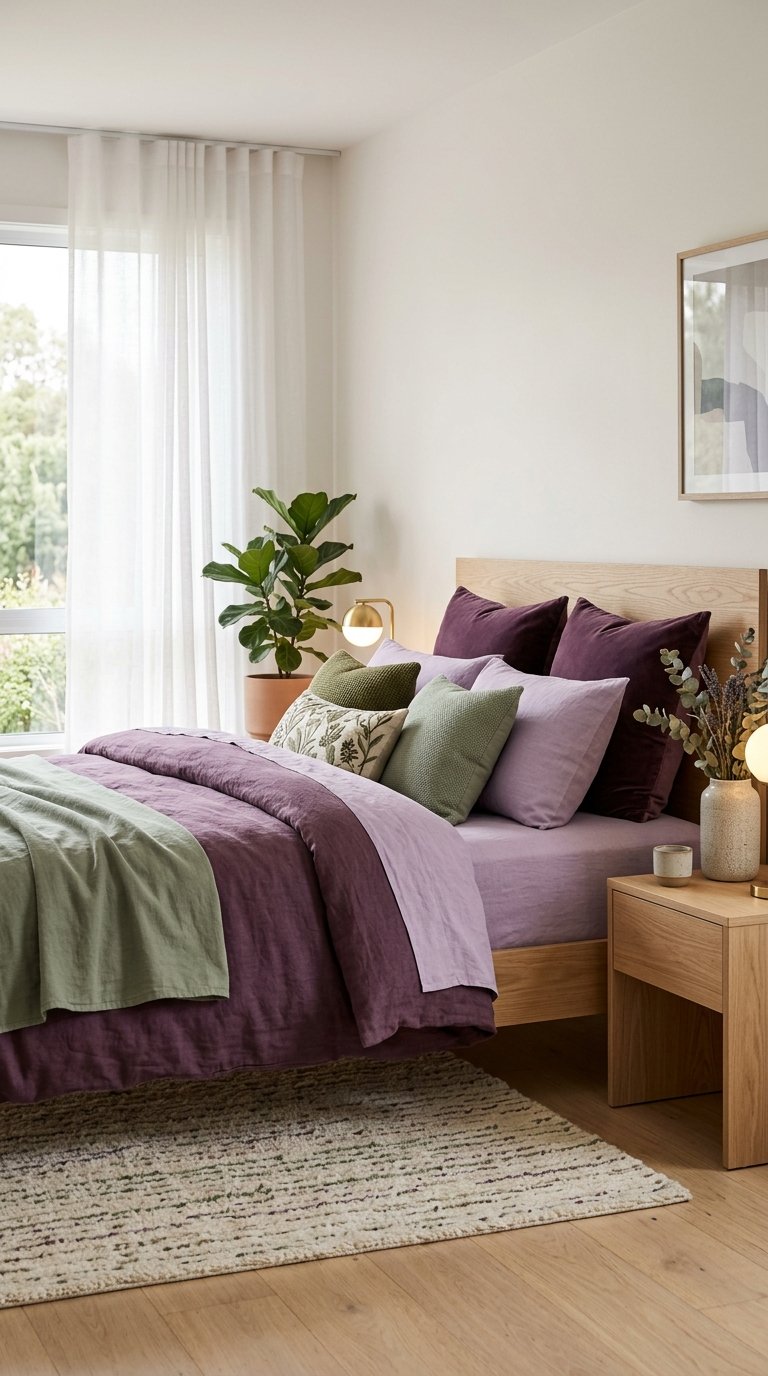 24 Purple and Green Bedroom Ideas for a Unique Aesthetic