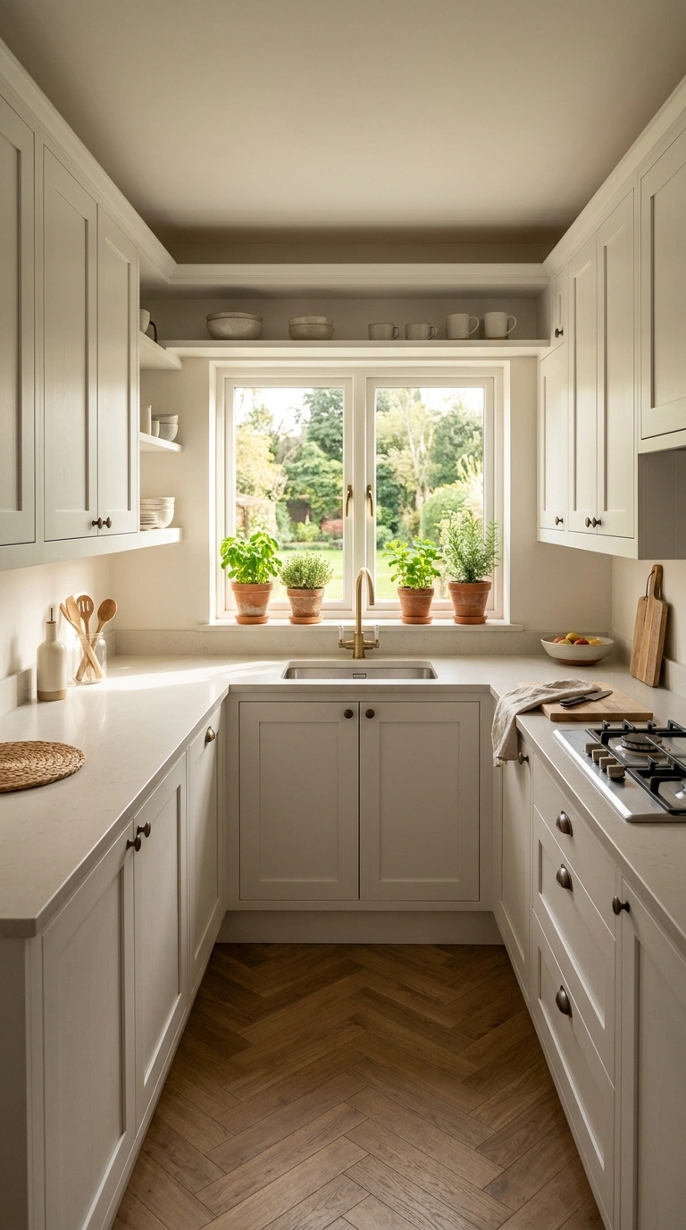23 Functional U-Shaped Kitchen Ideas That Maximize Every Inch 2 001 Wrap Around Counters A U shaped kitchen with one c