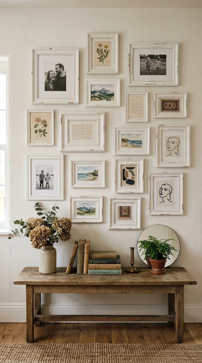 005 5 Thrifted Frame Gallery Wall A gallery wall of mi