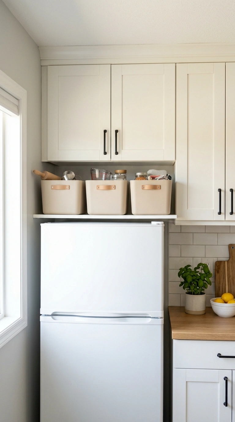 005 Matching Kitchen Bins A clean kitchen with three m
