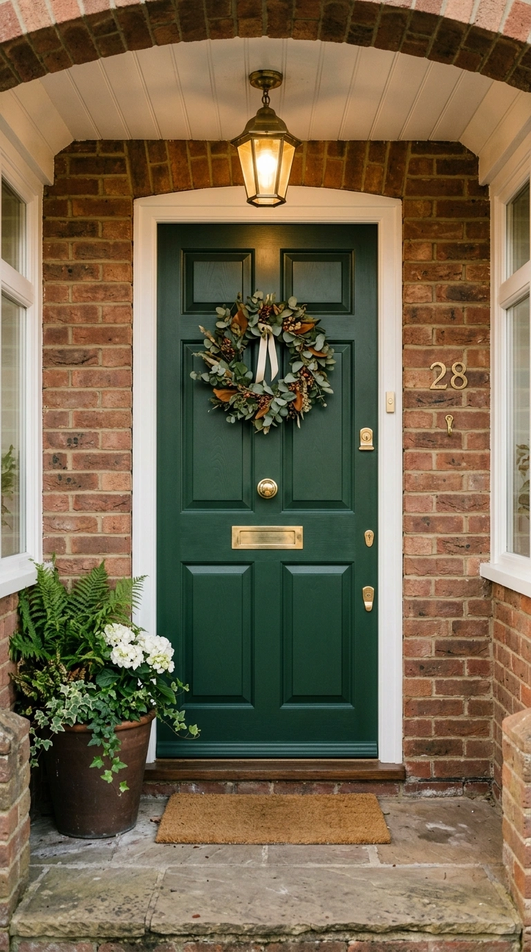 007 Painted Door Color A front door freshly painted in