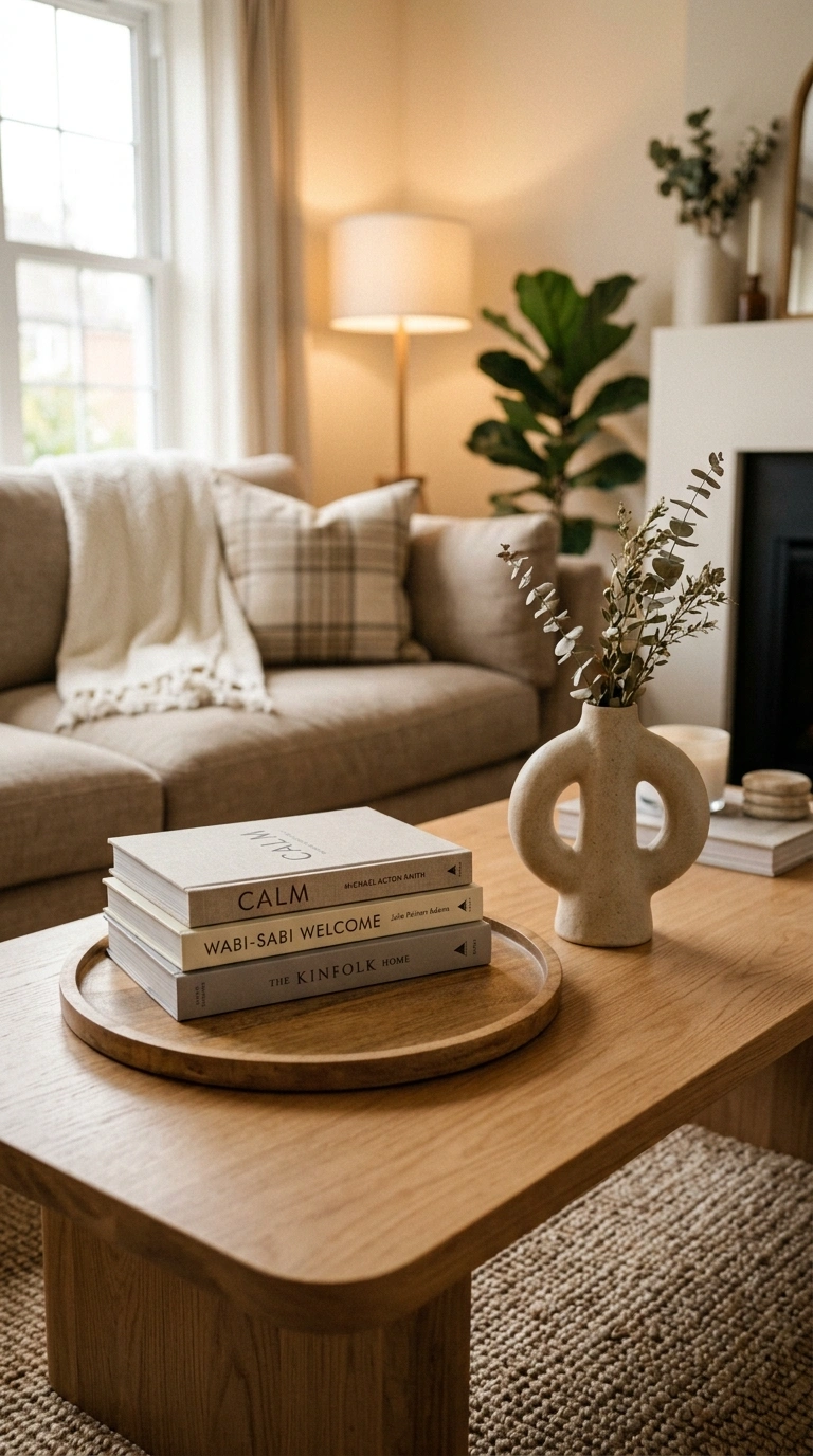 009 Styled Coffee Table A living room coffee table sty