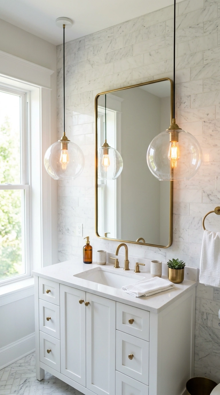 011 Statement Pendant Light Two glass globe pendant li