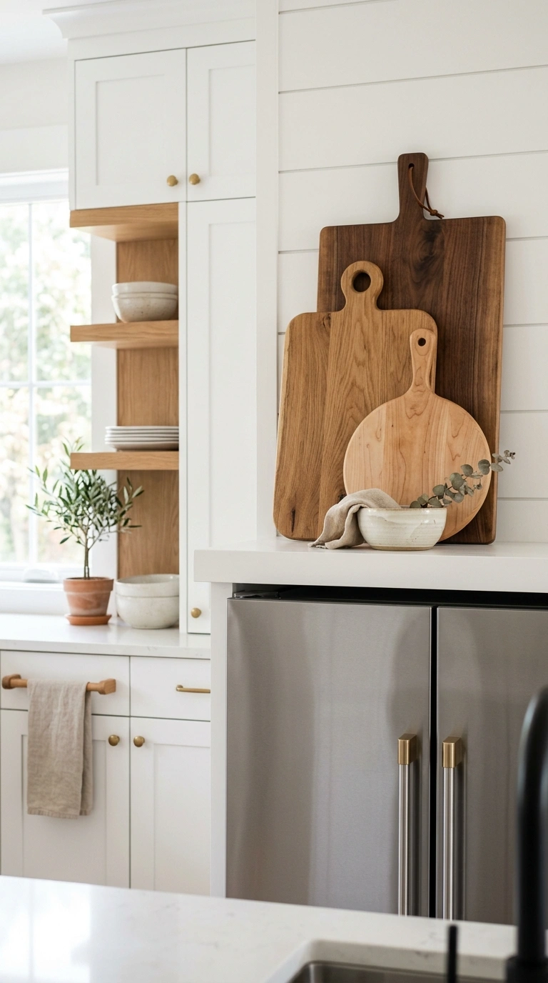 012 Layered Cutting Boards A modern farmhouse kitchen