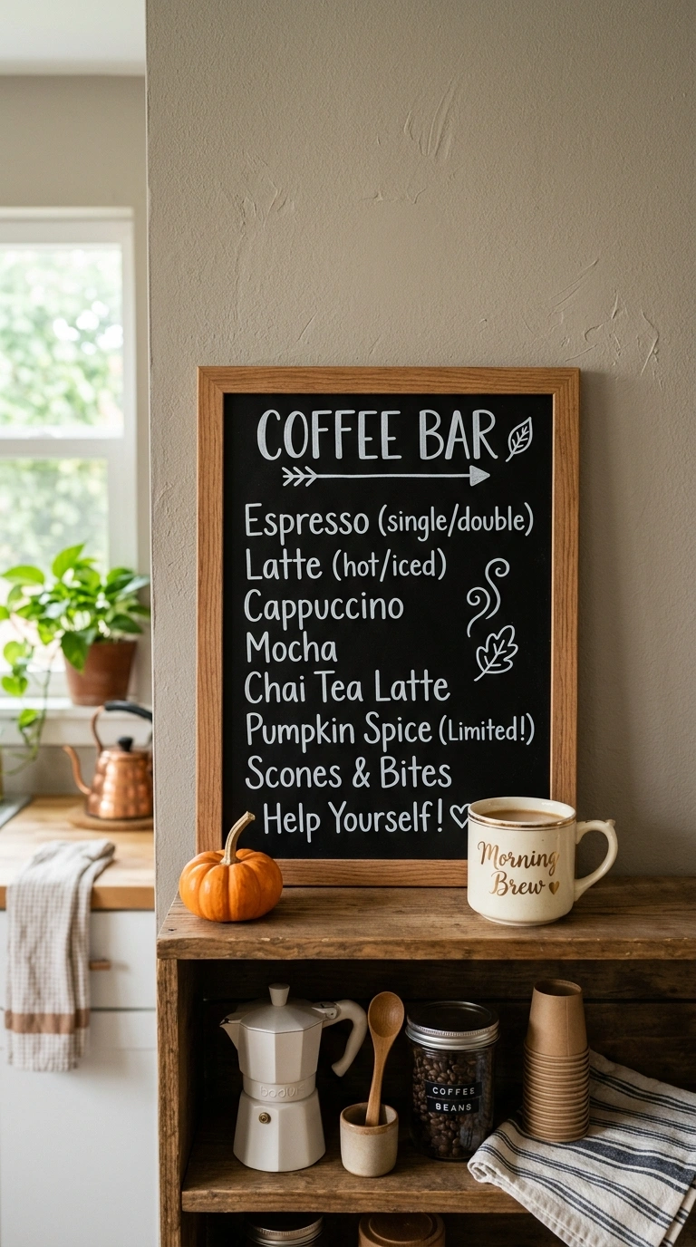 013 13 Chalkboard Menu Sign A small chalkboard sign pr