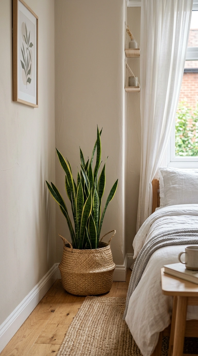 013 Plants In Corners A small bedroom corner with a ta