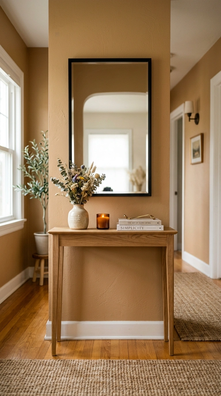 014 14 Warm Almond A hallway with warm almond painted