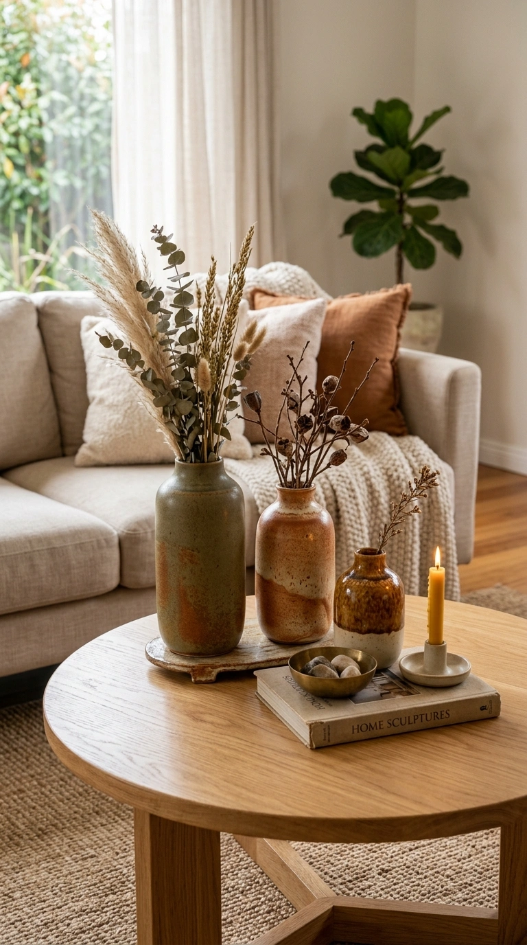 014 Ceramic Vase Styling A coffee table styled with th