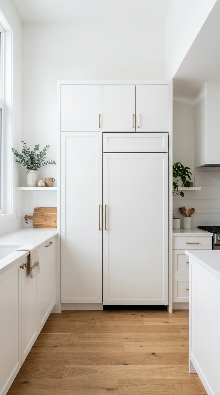 014 Closed Storage Cabinet A clean modern kitchen with