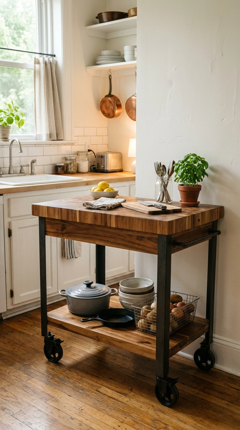014 Rolling Kitchen Cart A studio apartment kitchen co
