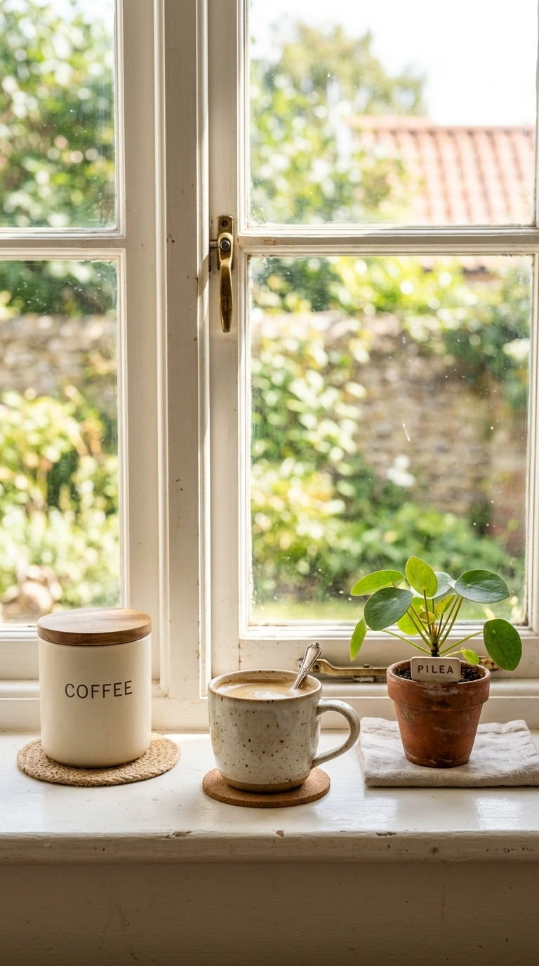 015 15 Windowsill Coffee Corner A deep kitchen windows