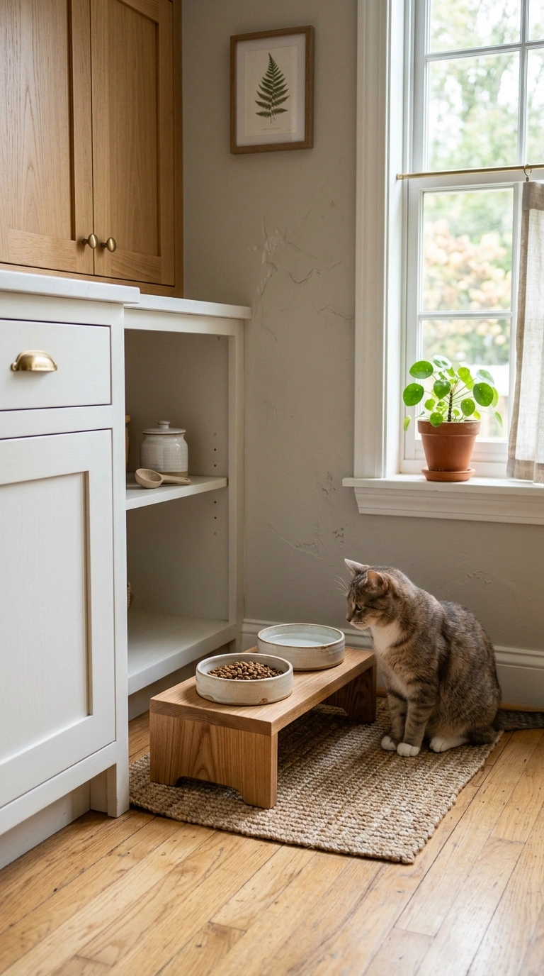 015 Cat Feeding Station Nook A small nook beside a kit