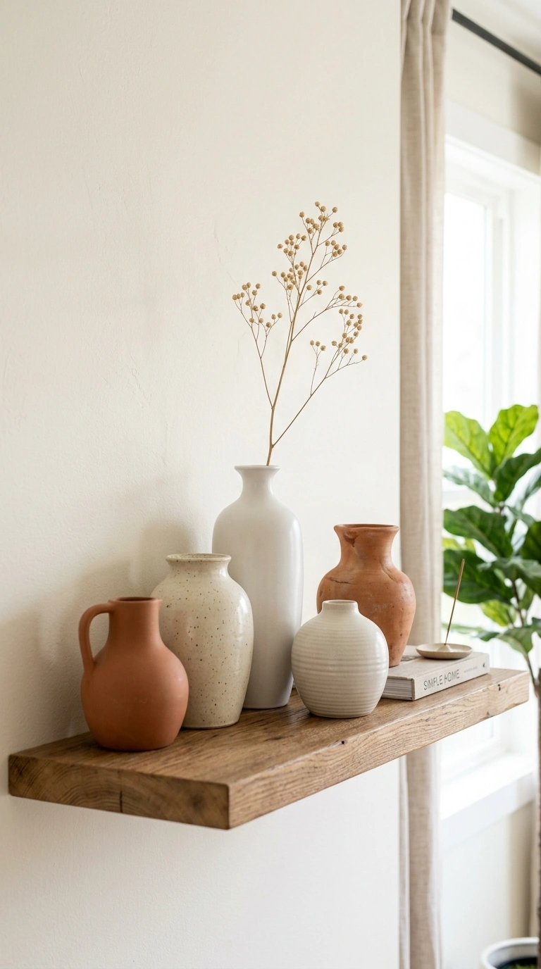 015 Ceramic Vase Collection A cluster of five ceramic