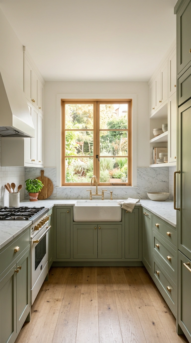 23 Functional U-Shaped Kitchen Ideas That Maximize Every Inch 17 016 Two Tone Cabinet Colors A U shaped kitchen with so