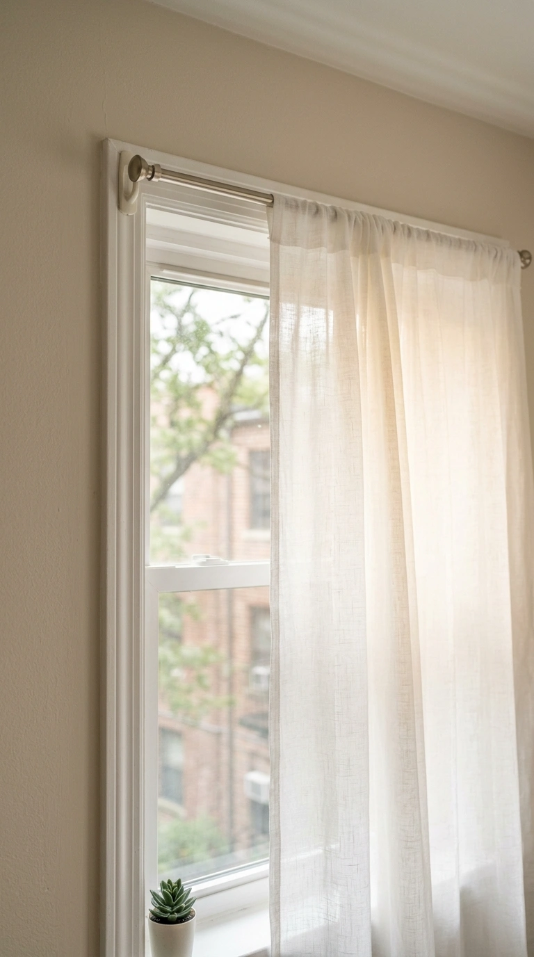 019 19 Command Hook Curtain A lightweight curtain pane