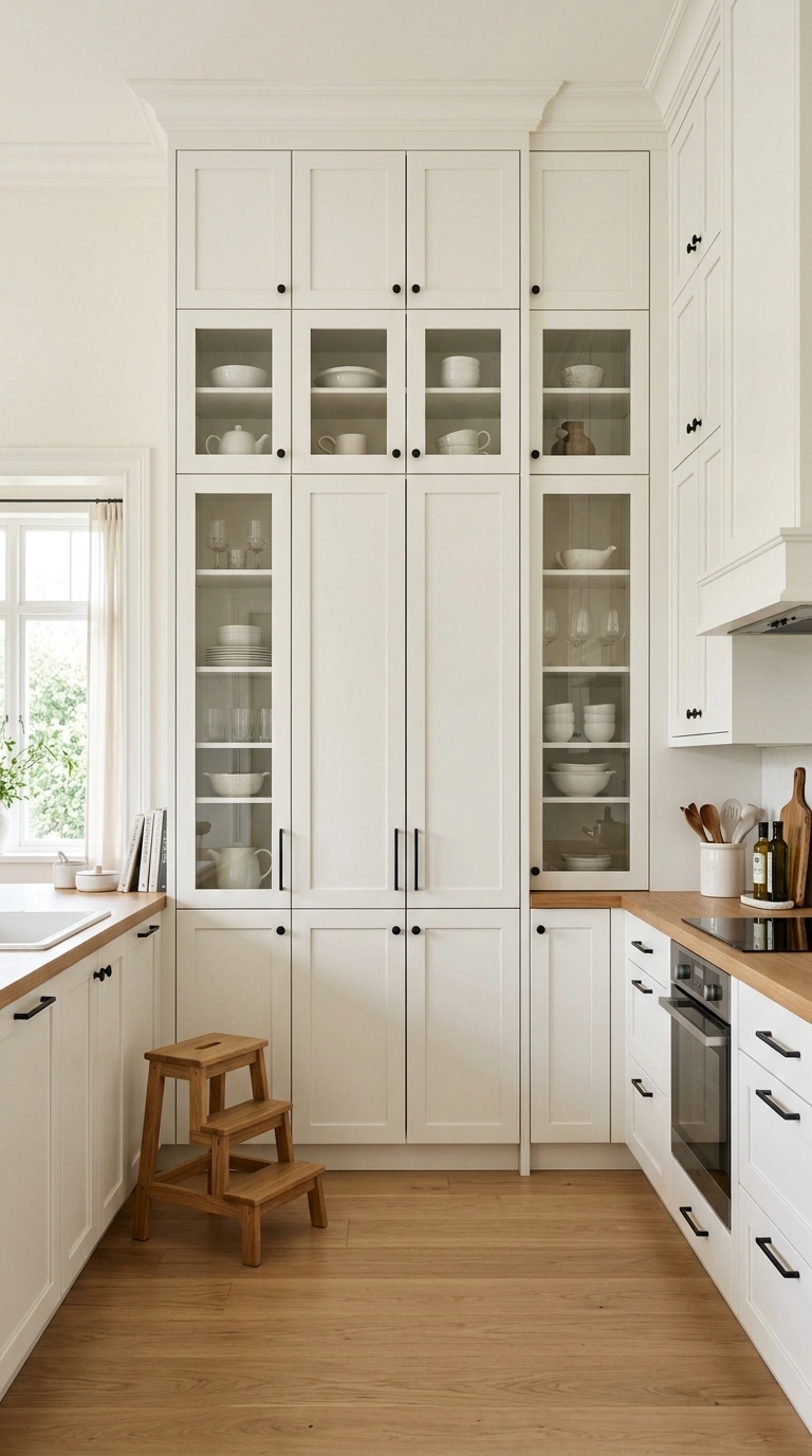 23 Functional U-Shaped Kitchen Ideas That Maximize Every Inch 23 022 Ceiling Height Cabinets A U shaped kitchen wall wi