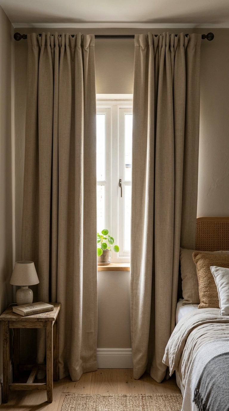023 Blackout Curtain Swap A small bedroom window dress