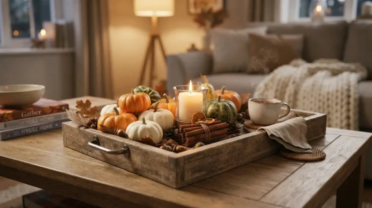 21 Cozy Pumpkin Tray Decorating Ideas for a Festive Fall Home
