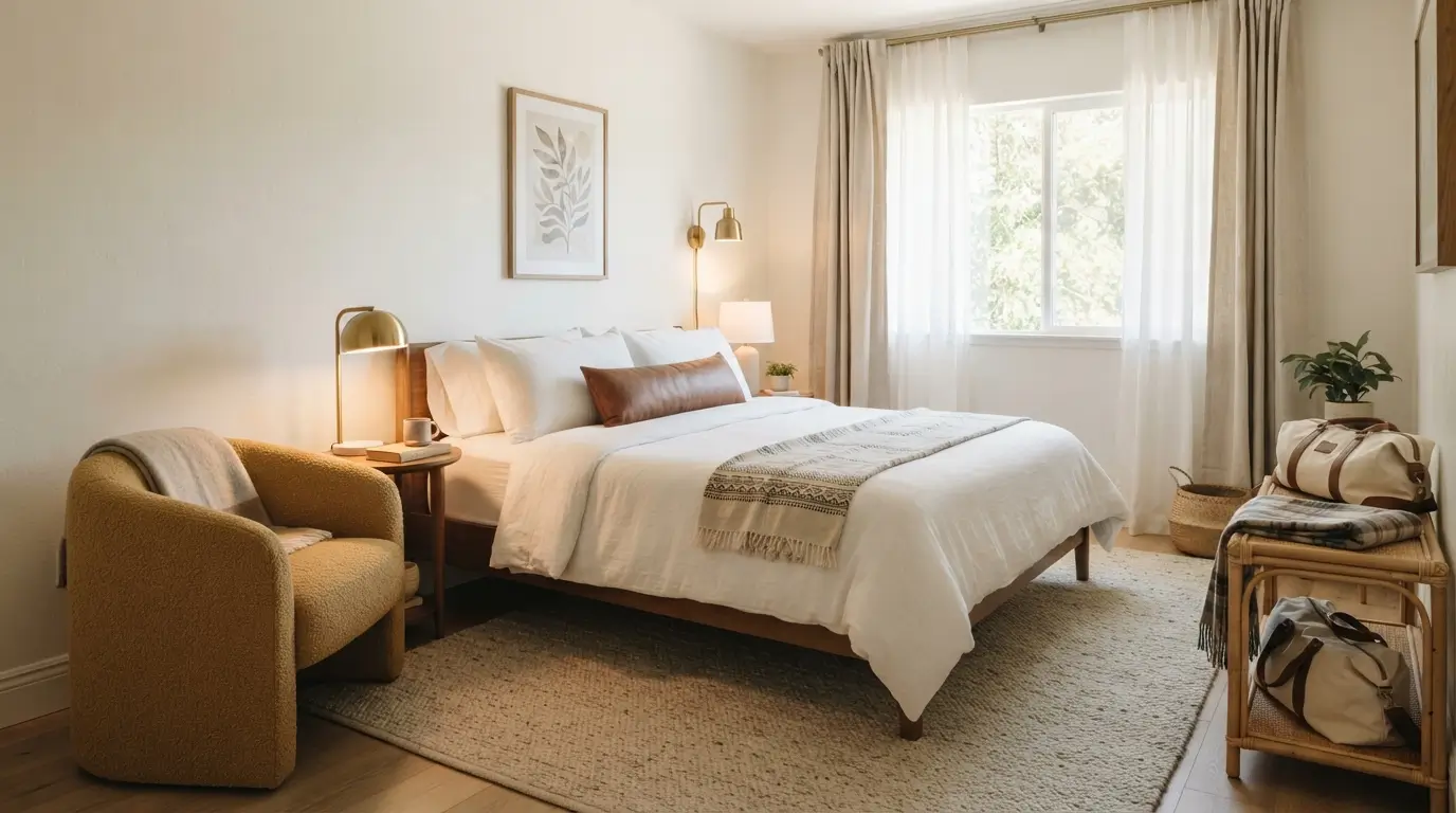Guest bedroom with bed and 202608152251 1