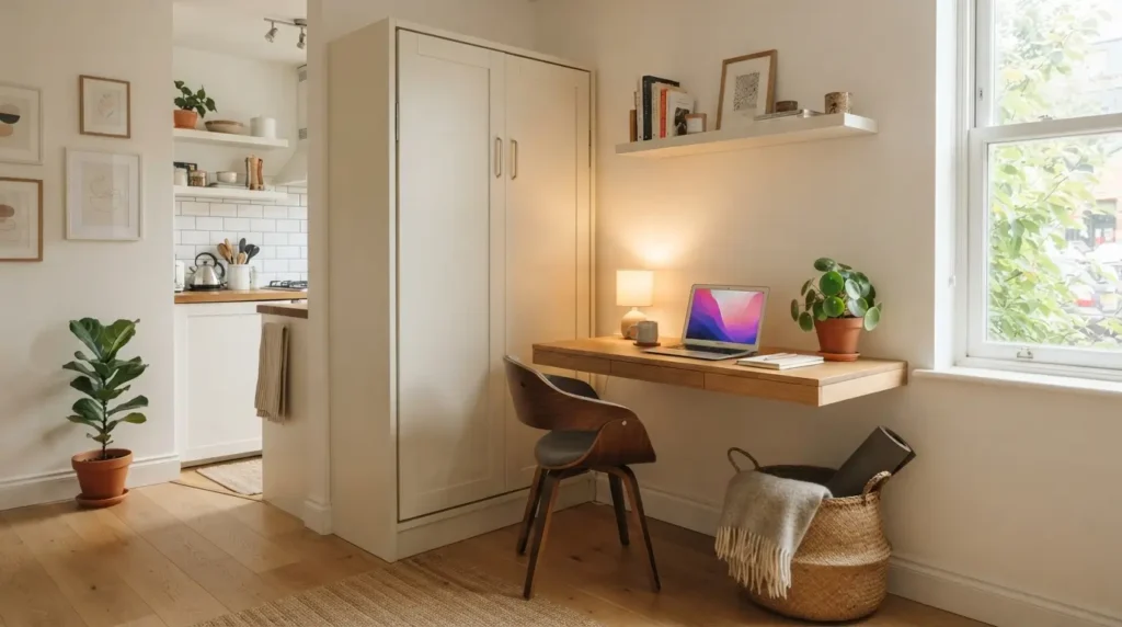 Murphy bed in studio apartment 202608231731