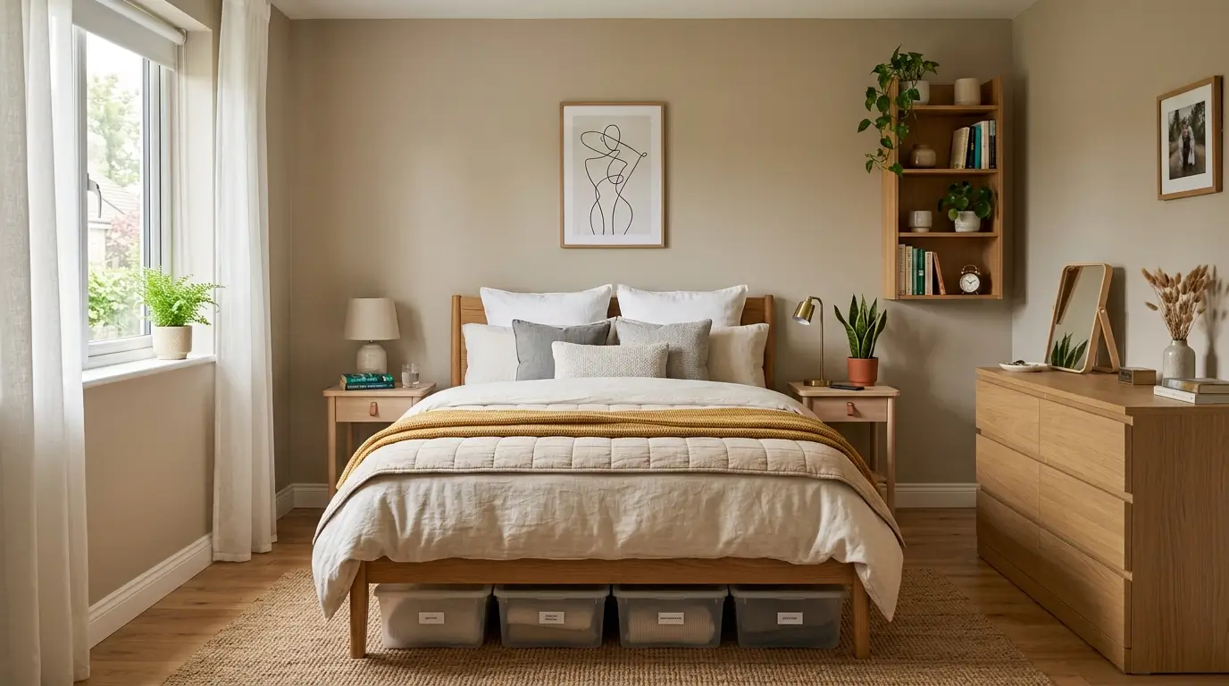 Tidy bedroom with double bed 202608282327