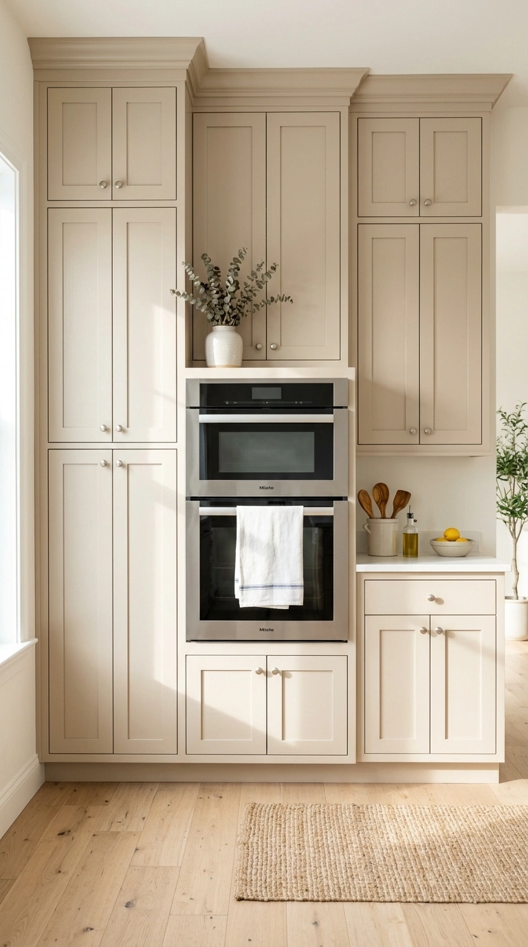 001 Classic Shaker Doors A kitchen wall of floor to ce