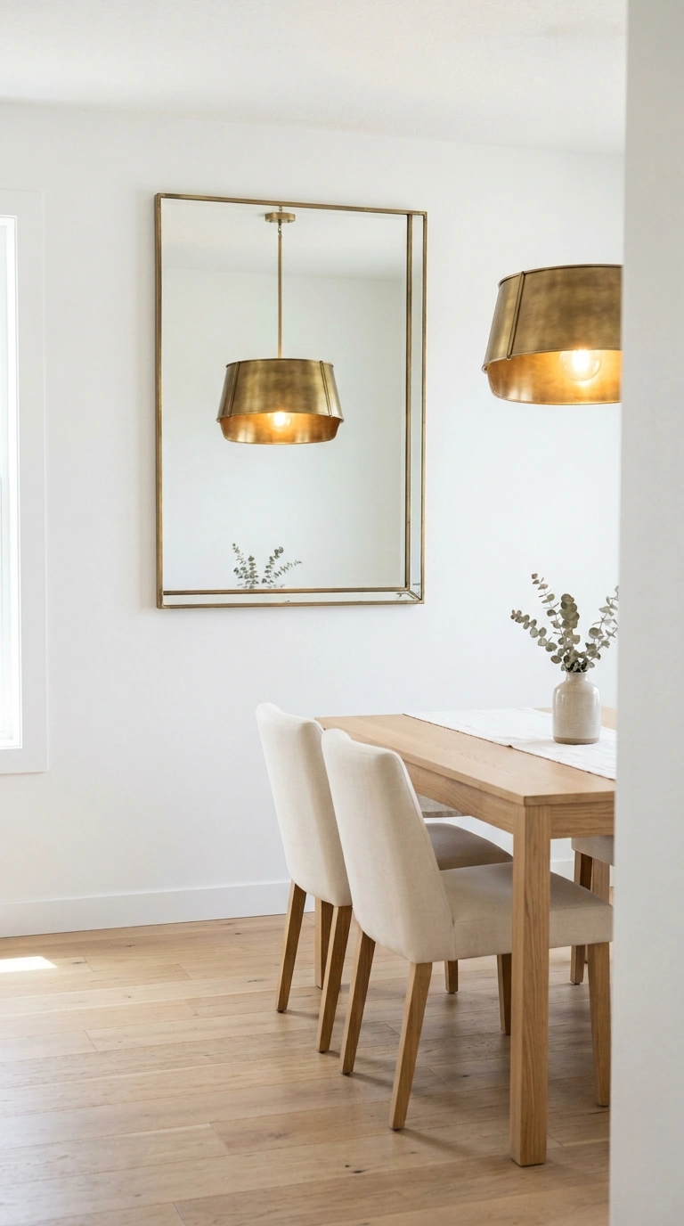 003 22Mirror Reflecting Ceiling Light A rectangular mi