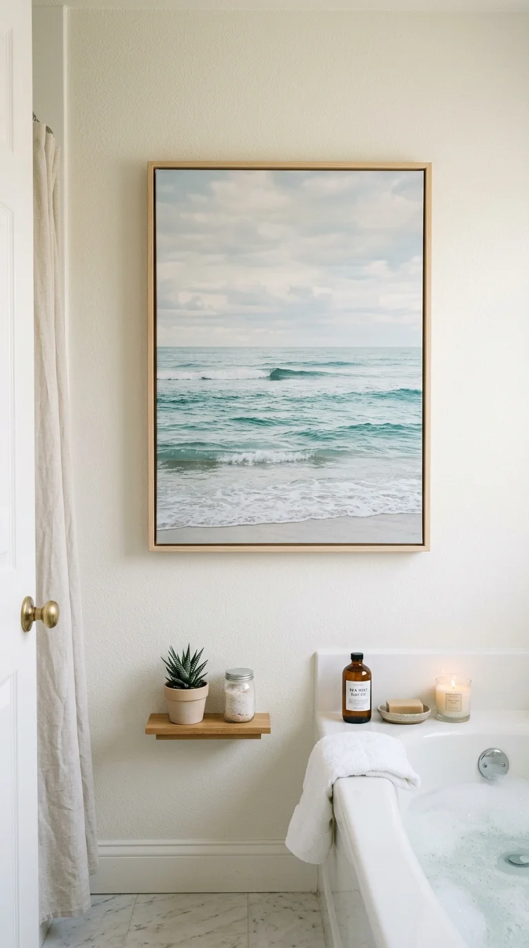 003 Ocean Wave Canvas A large canvas print of calm oce