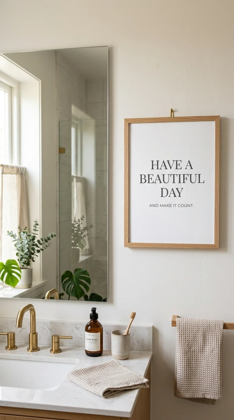 004 Framed Quote Art A simple framed quote print in a