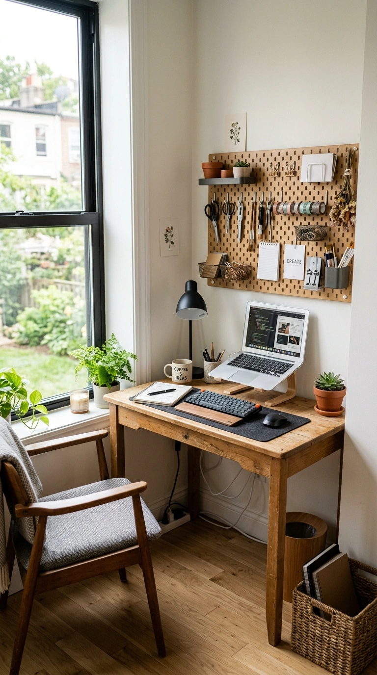 006 6 Corner Nook Setup A small desk tucked directly i